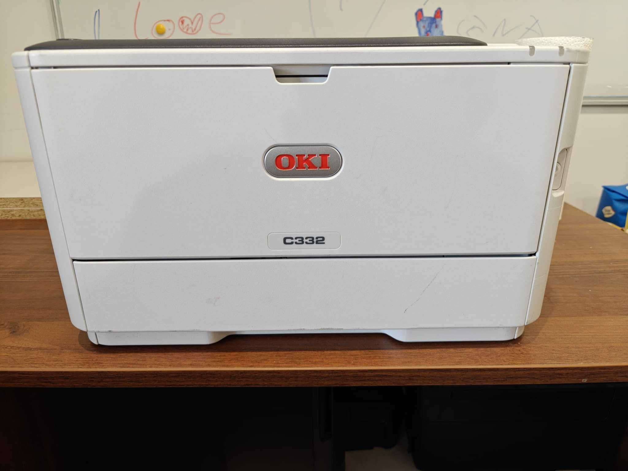 Jak nowa Drukarka laserowa OKI C332, wi-fi, drukowanie z aplikacji