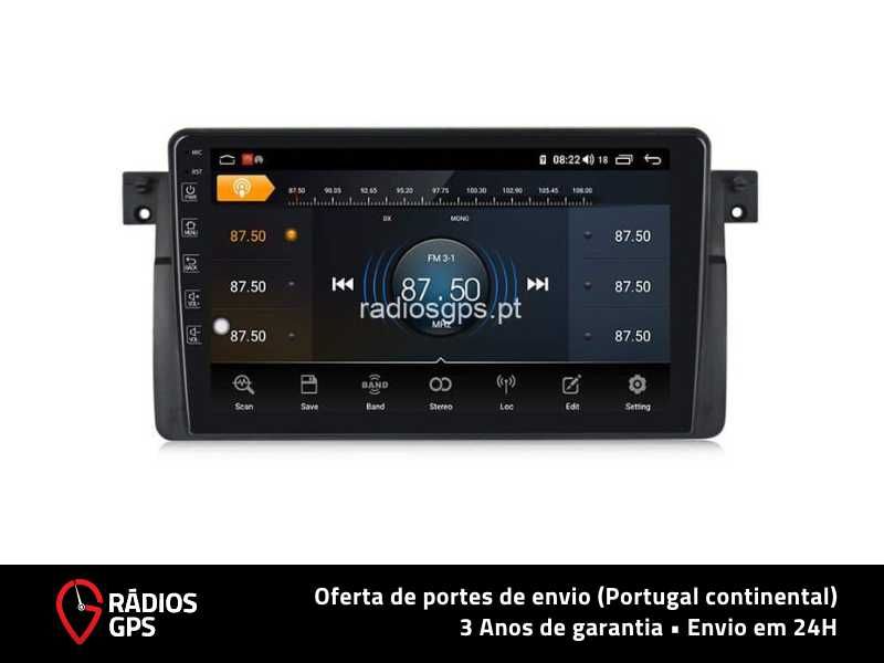 (FATURA + GARANTIA) Auto Rádio GPS Android BMW SÉRIE 3 [E46] (9")