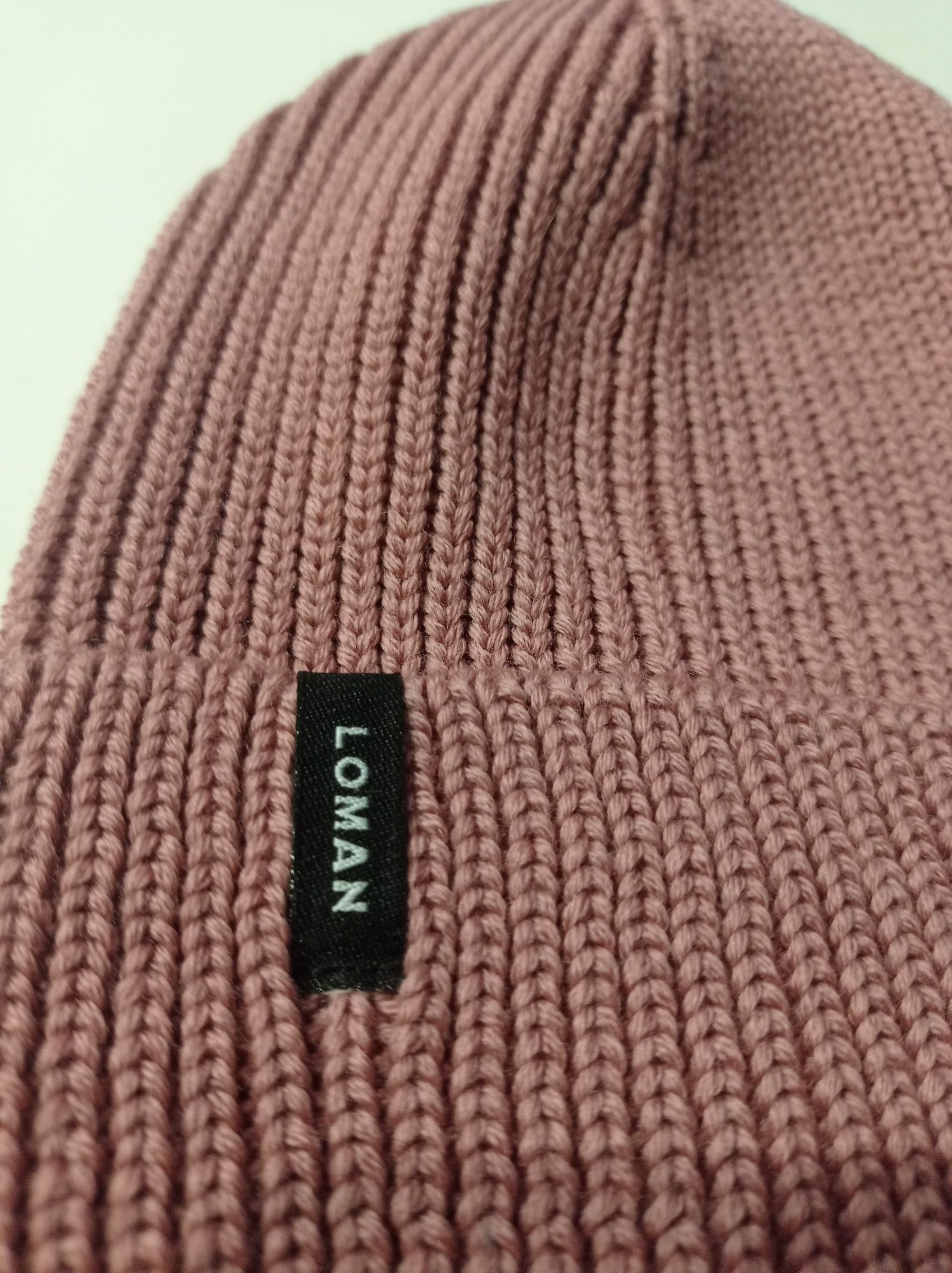 SALE Różowa czapka Merino 100% nowa