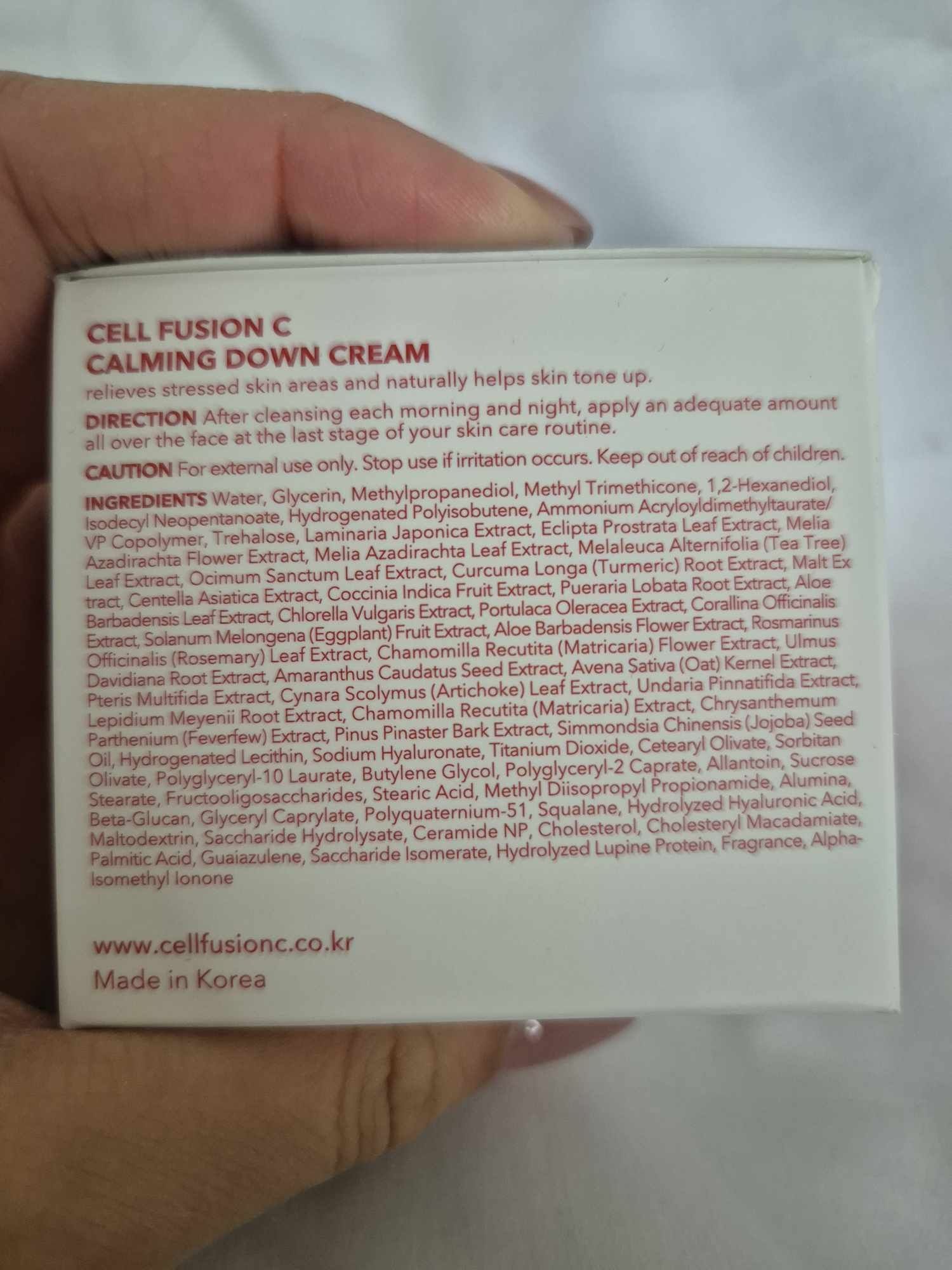 calming down cream Cell fusion C