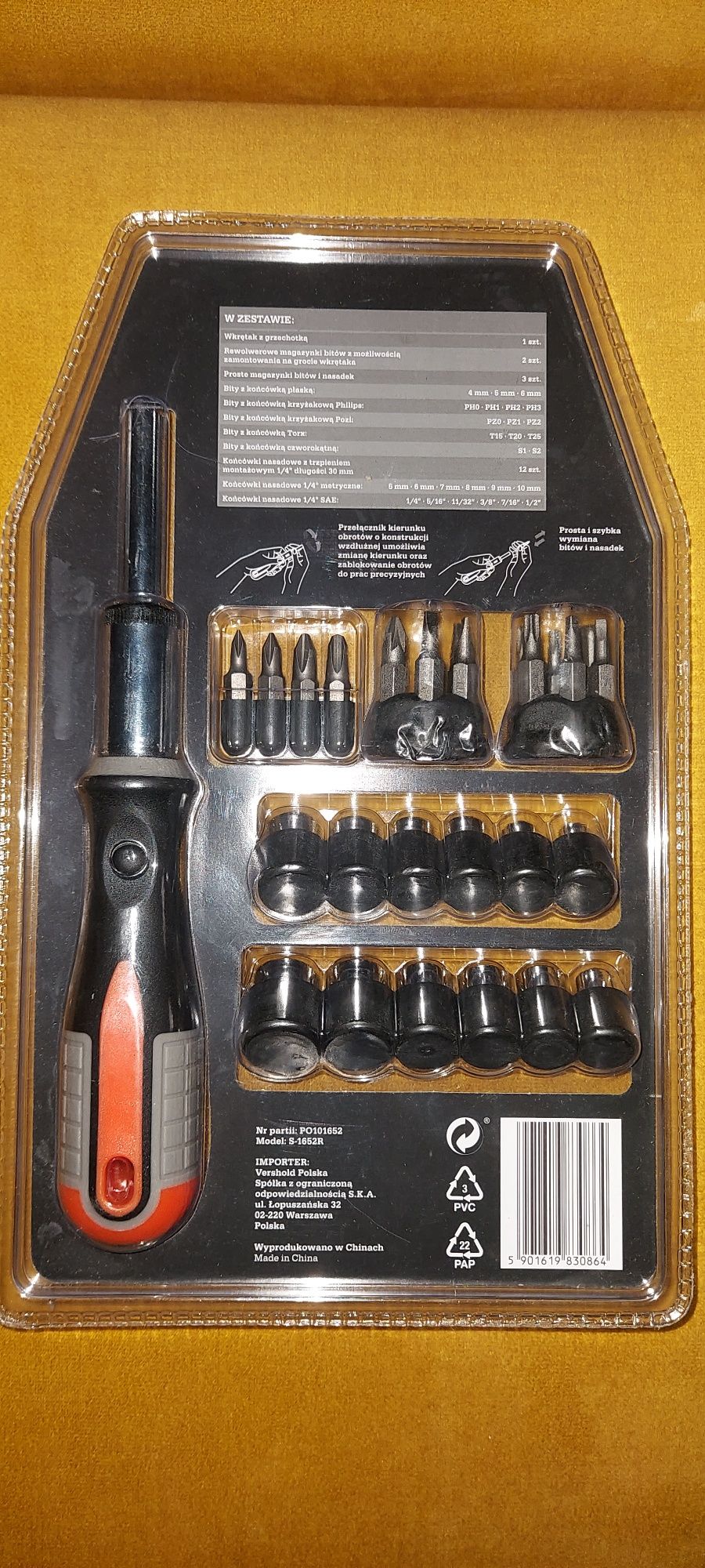 Wkrętak z grzechotką Niteo Tools 33elementów Hit
