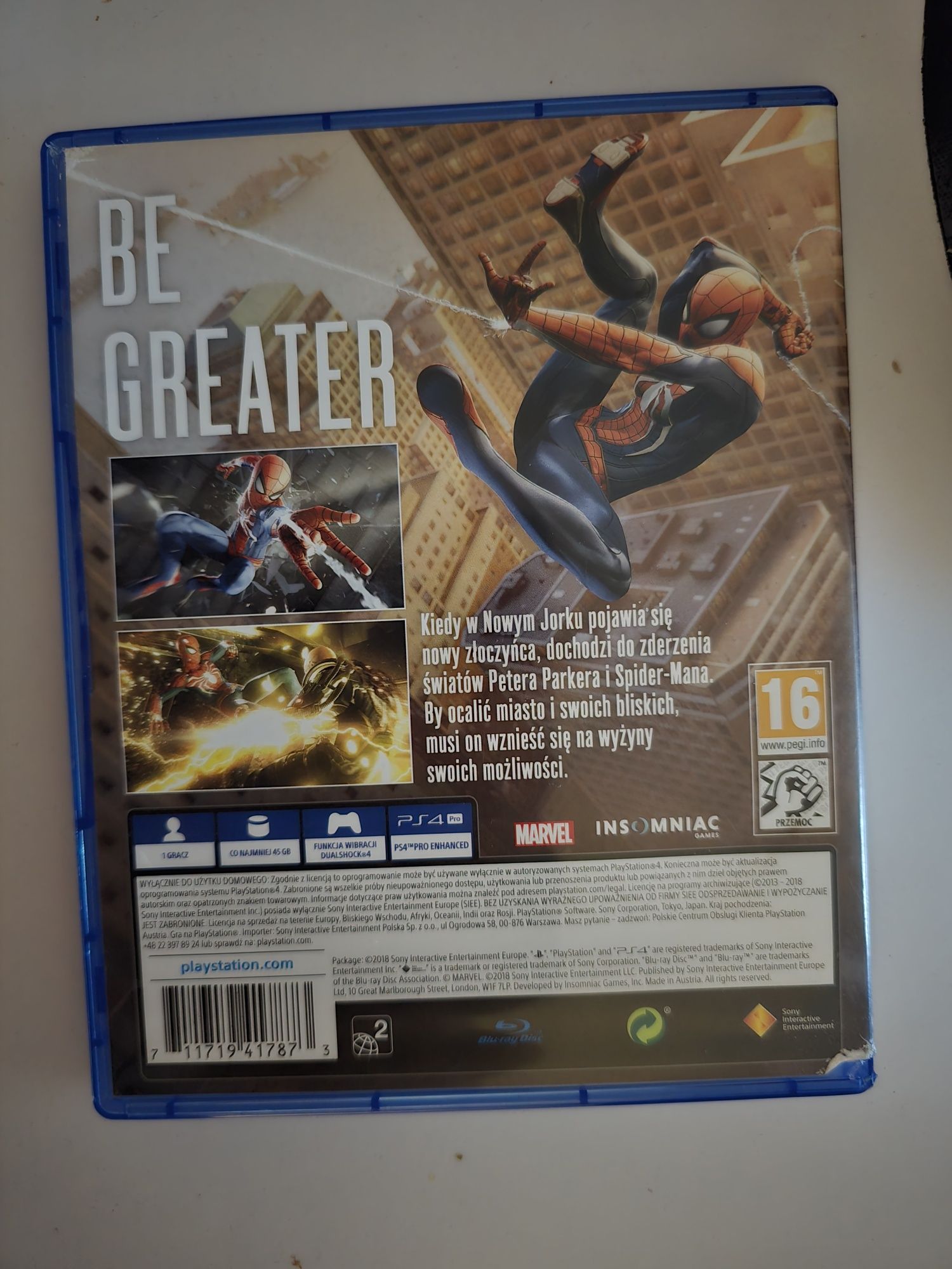 Spider-man gra na ps4