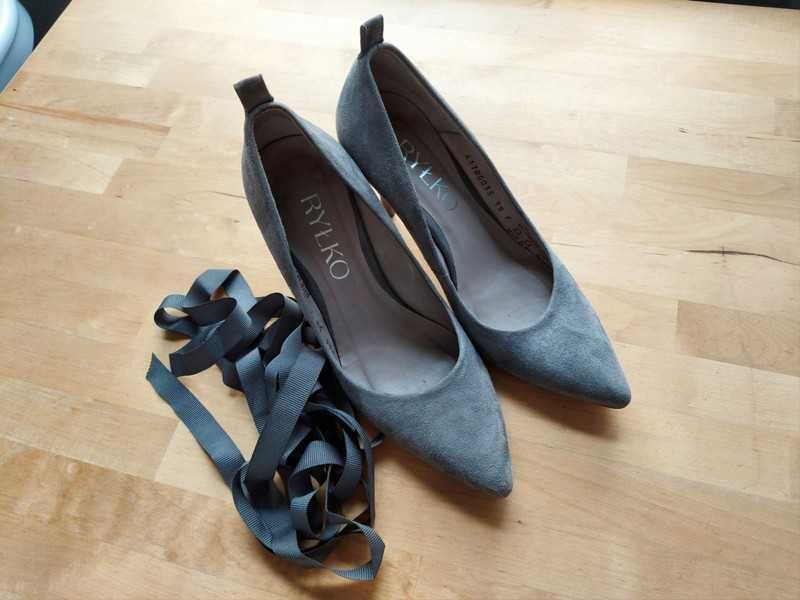 Czółenka Ryłko Szare 38