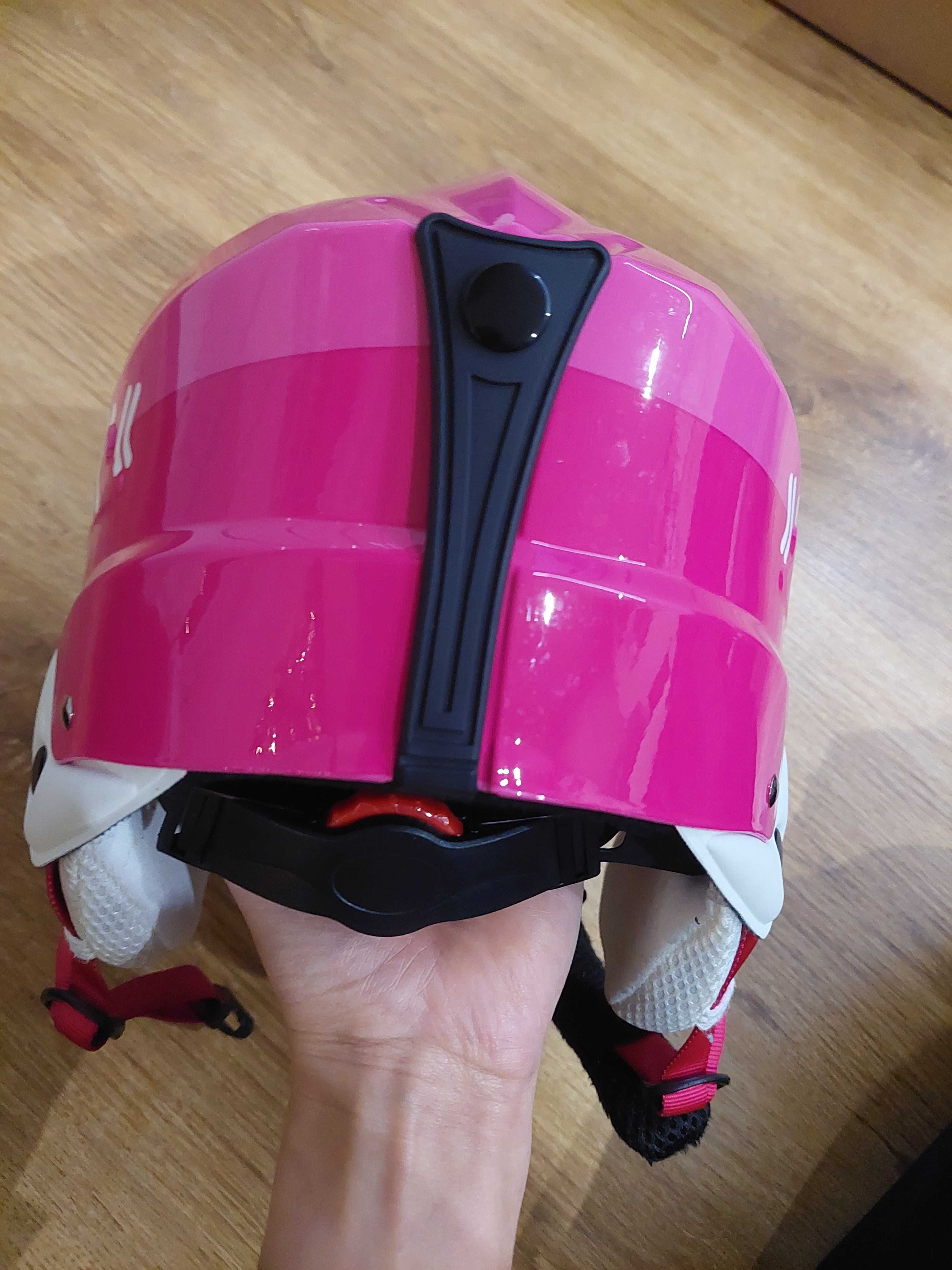 Kask narciarski dla dziewczynki Martes Tirolli Junior Pink S (48-52)