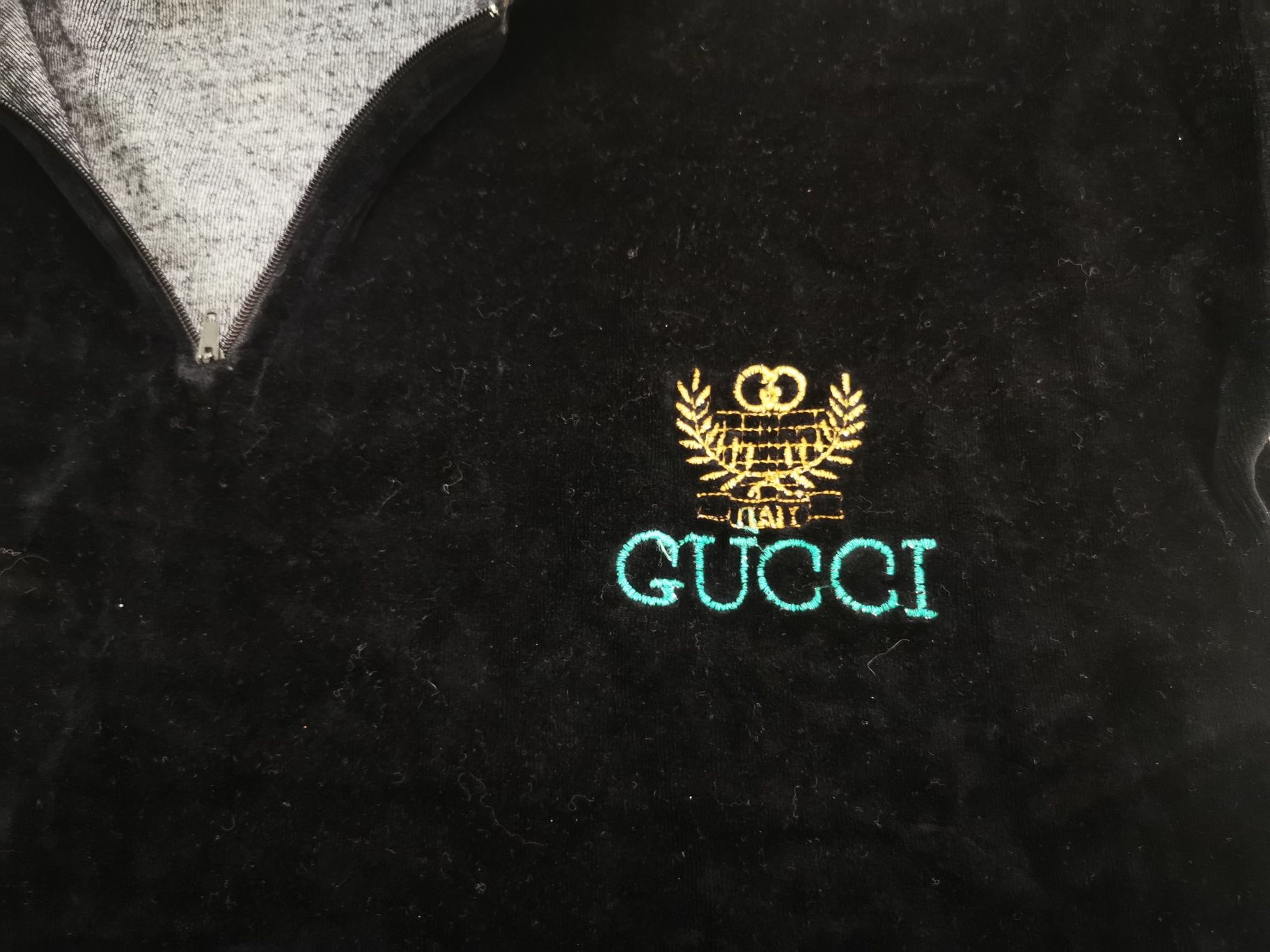 Welurowa bluzka Gucci