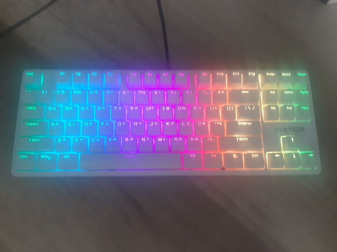 Клавиатура Hator rockfall 2 mecha TKL HATOR  HTK (521 UA)белая