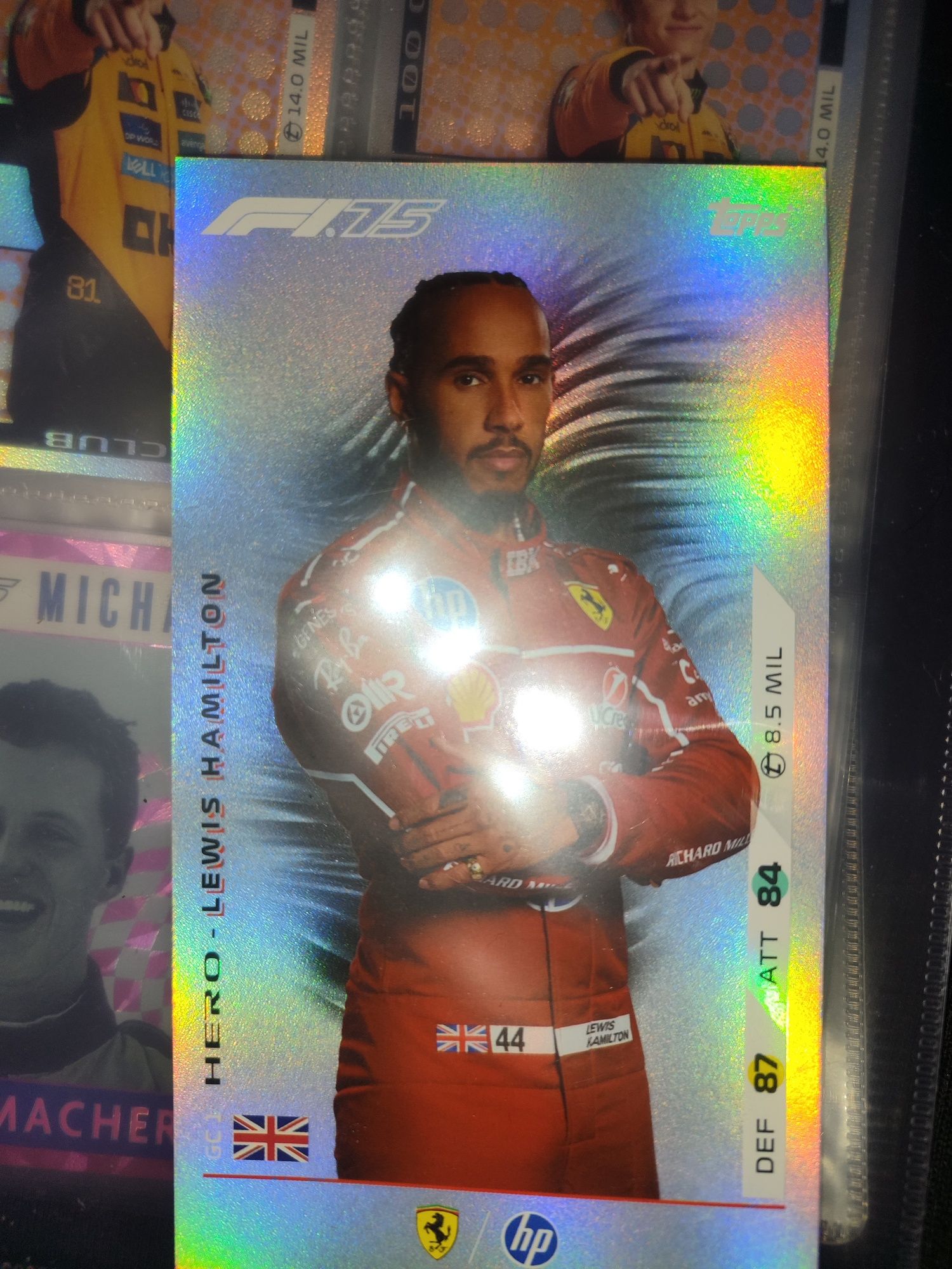 Lewis Hamilton Giant card F1 turbo attax 2025