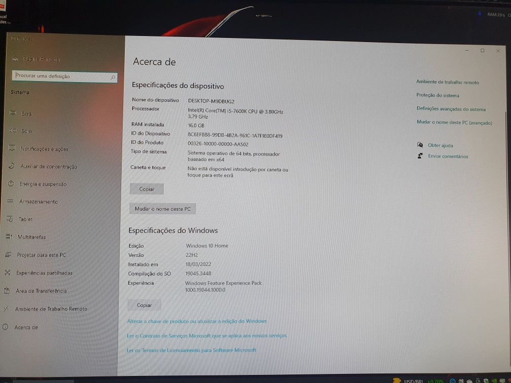 Vendo PC e monitor ou conjunto todo com secretária e cadeira Gamer