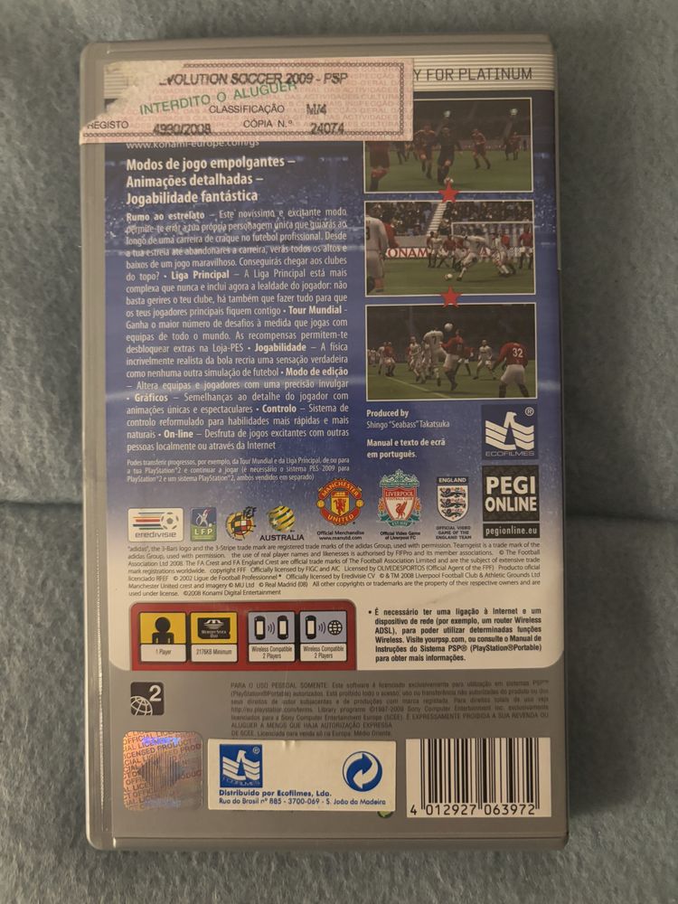 Jogos PSP com caixa