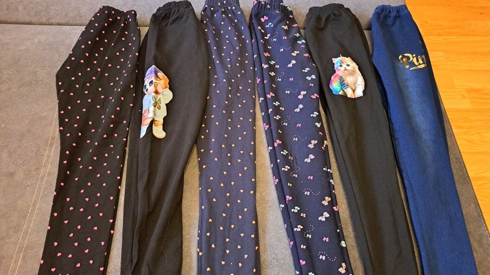 Legginsy Ocieplane dla dziewczynki roz.146