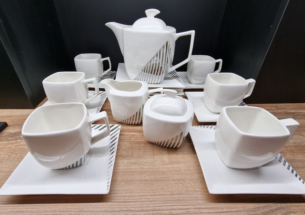 Zestaw kawowy porcelana 6szt