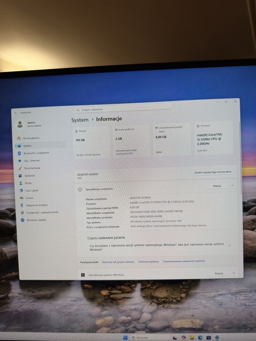 Komputer mini PC Asus GR6 intel i5 nvidia