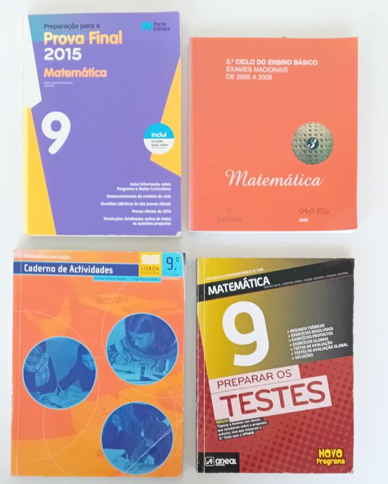 Livros de apoio 3° ciclo (7°, 8° e 9° anos)