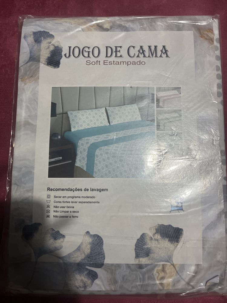 Jogo de cama casal novo