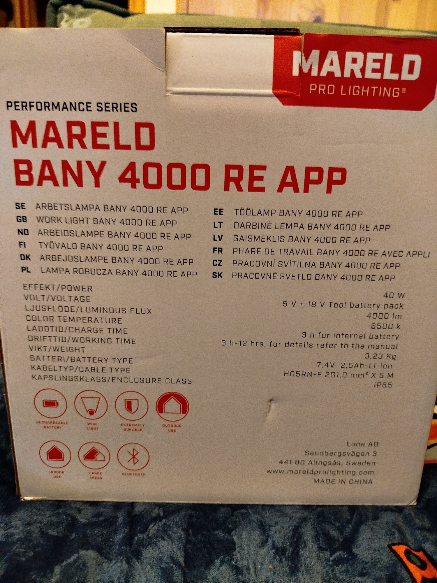 Naświetlacz Mareld Bany 4000 RE APP
