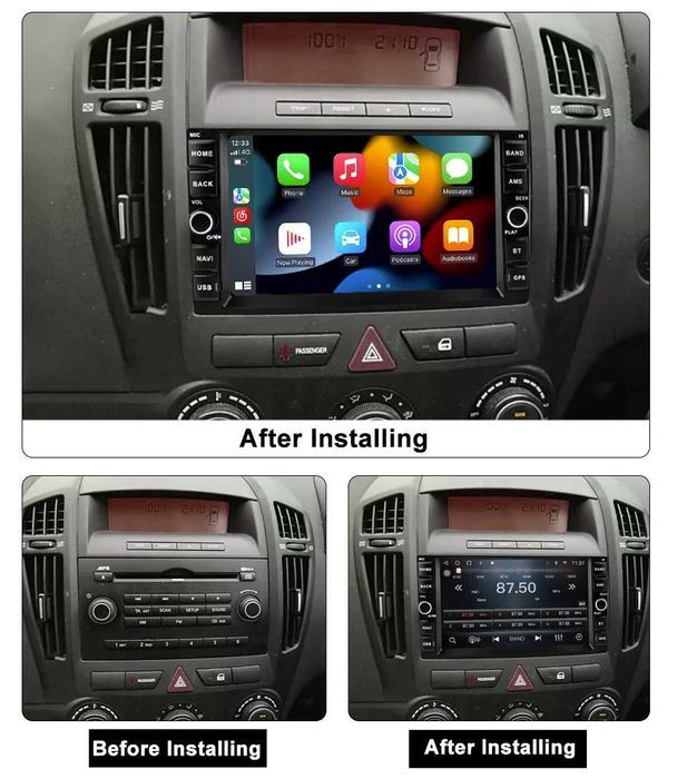 Radio 2din Android 14 Kia Ceed 09-12 gps wifi bluetooth