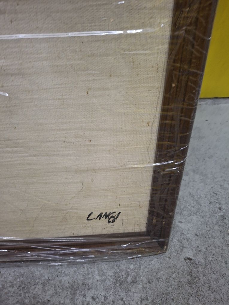 Pintura Carlos Lança 1960 quadro óleo