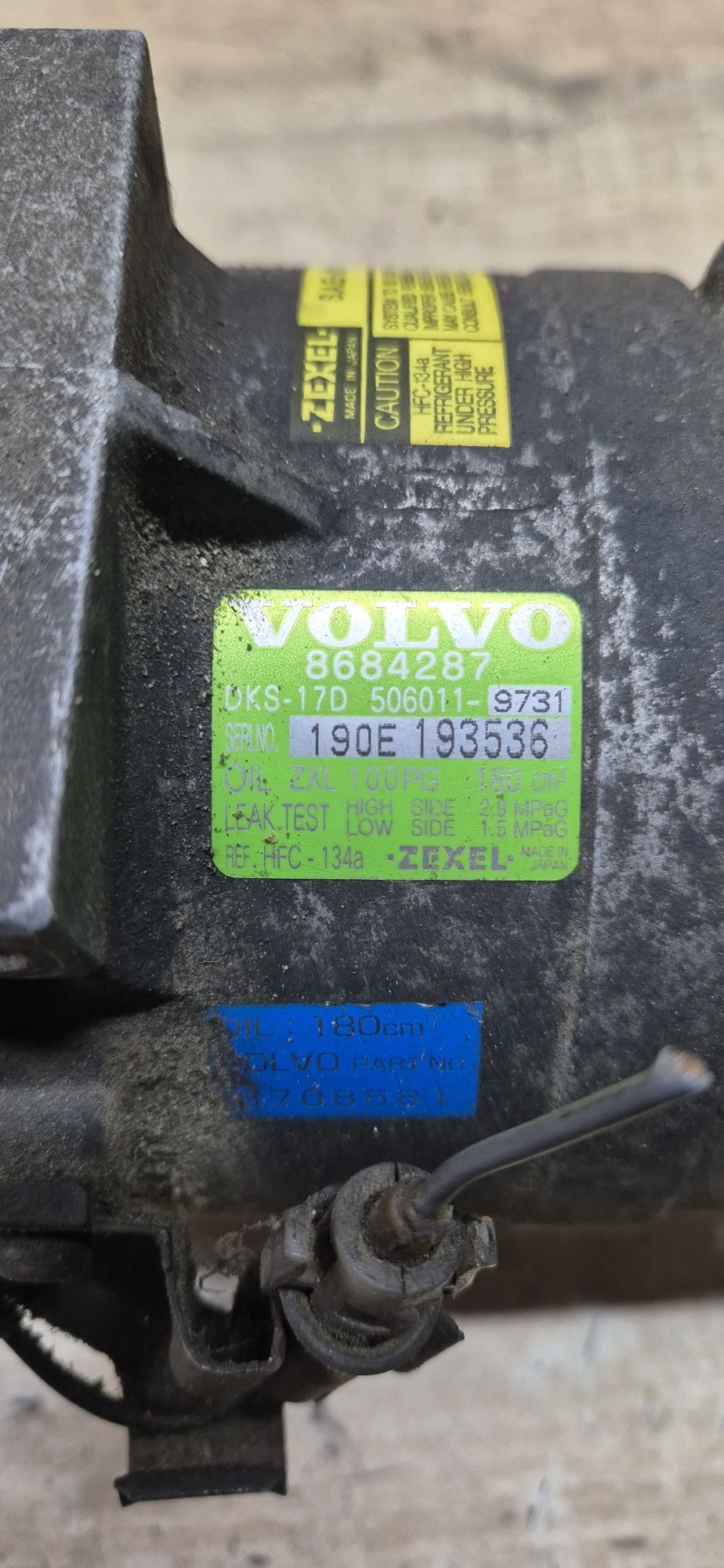 Kompresor klimatyzacji Volvo S80 I 2.4 b sprężarka