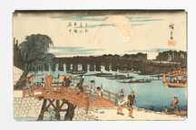Utagawa Hiroshige – drzeworyt japoński /nie Hokusai/ ORYGINAŁ