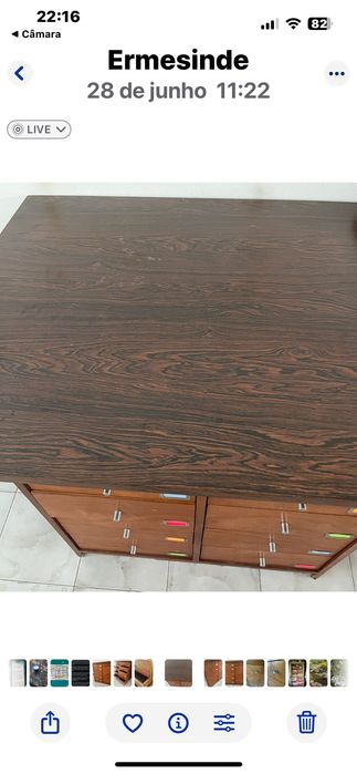 Armário estilo Vintage com gavetas