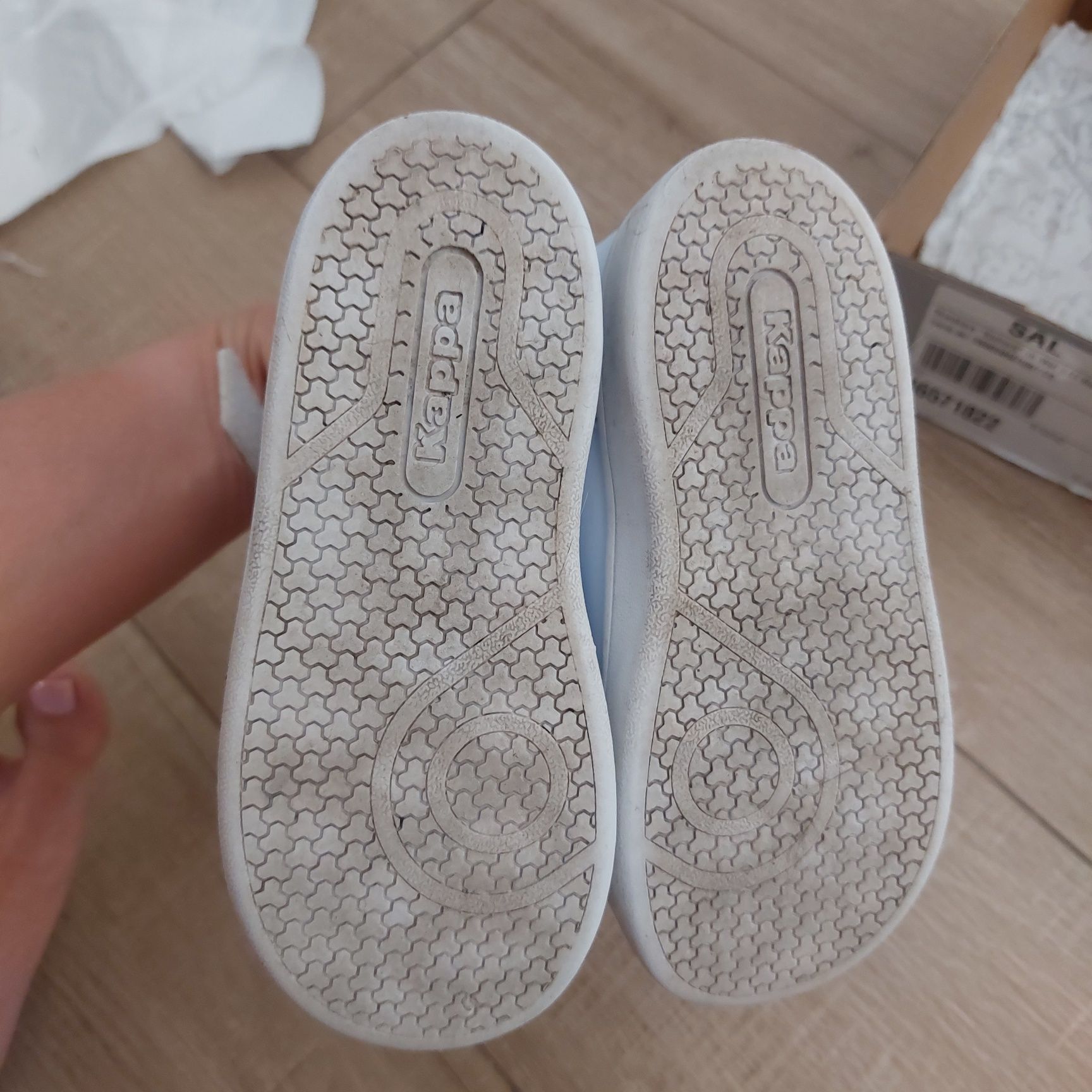 Białe buty Kappa 25 chłopca