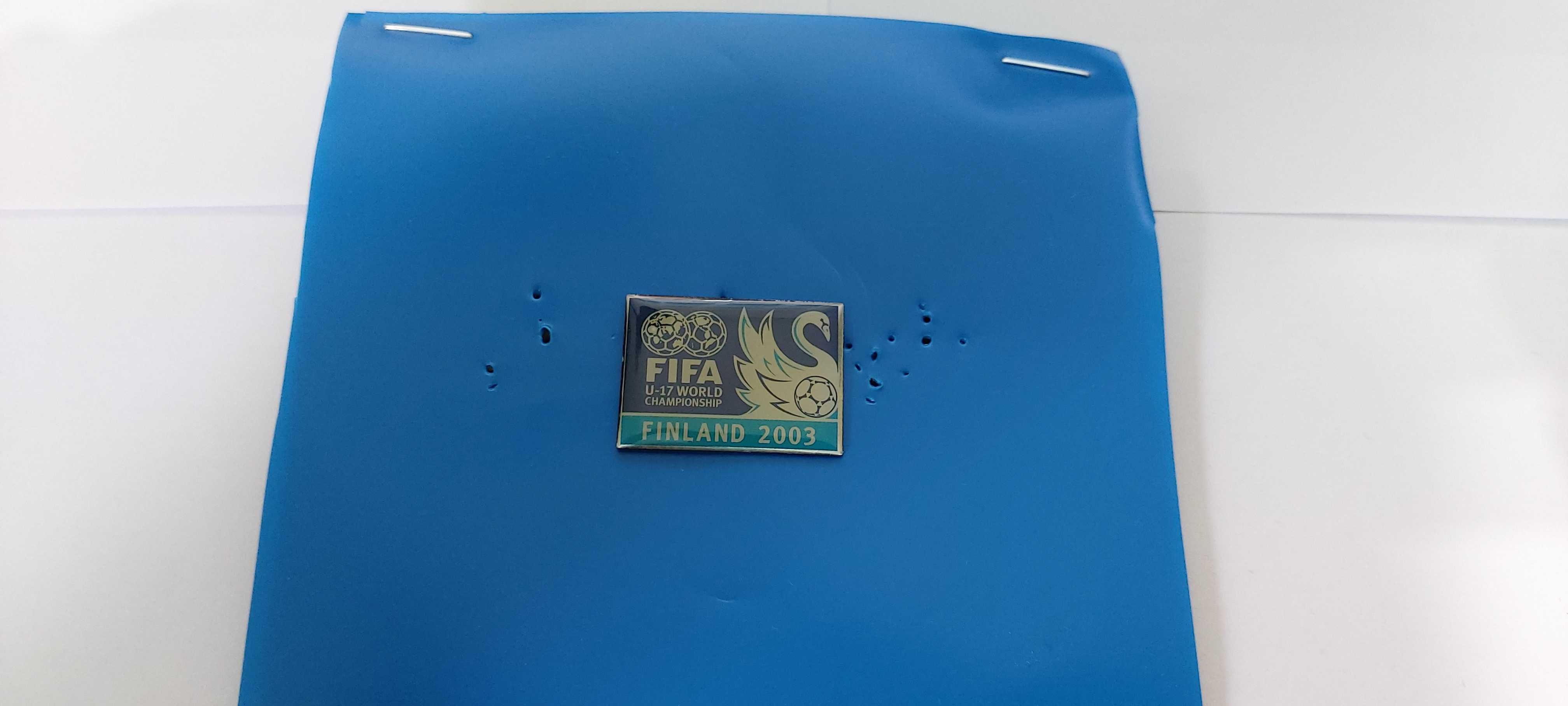 odznaka piłkarska FIFA WORLD CUP U-17 Finlandia 2003 Unikat