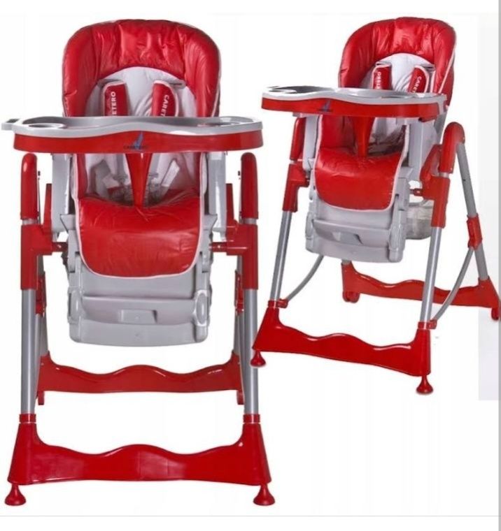 Krzesełko do karmienia Magnus Red Caretero fotelik leżaczek