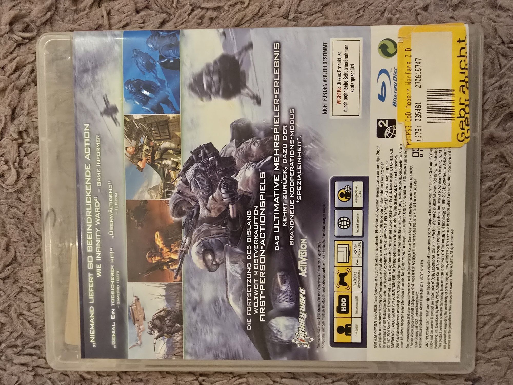 Gra Call of Duty Modern Warfare 2 na PS3 PlayStation 3 stan idealny
