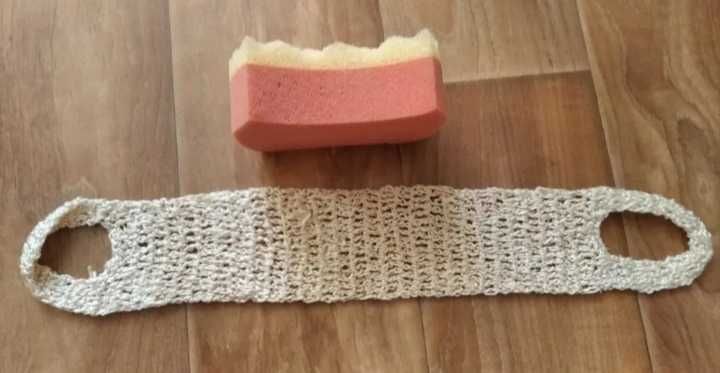 мочалка для ванны душа вязаная