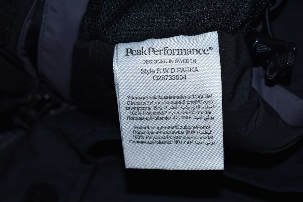 Peak Performance S W D Parka Zimowa Kurtka Puchowa W's 38 M