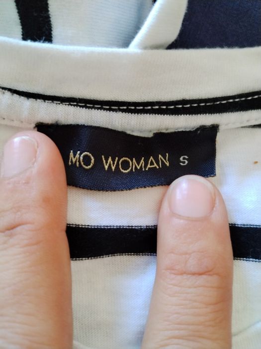 Blusa / T-shirt riscas algodão MO = tamanho S