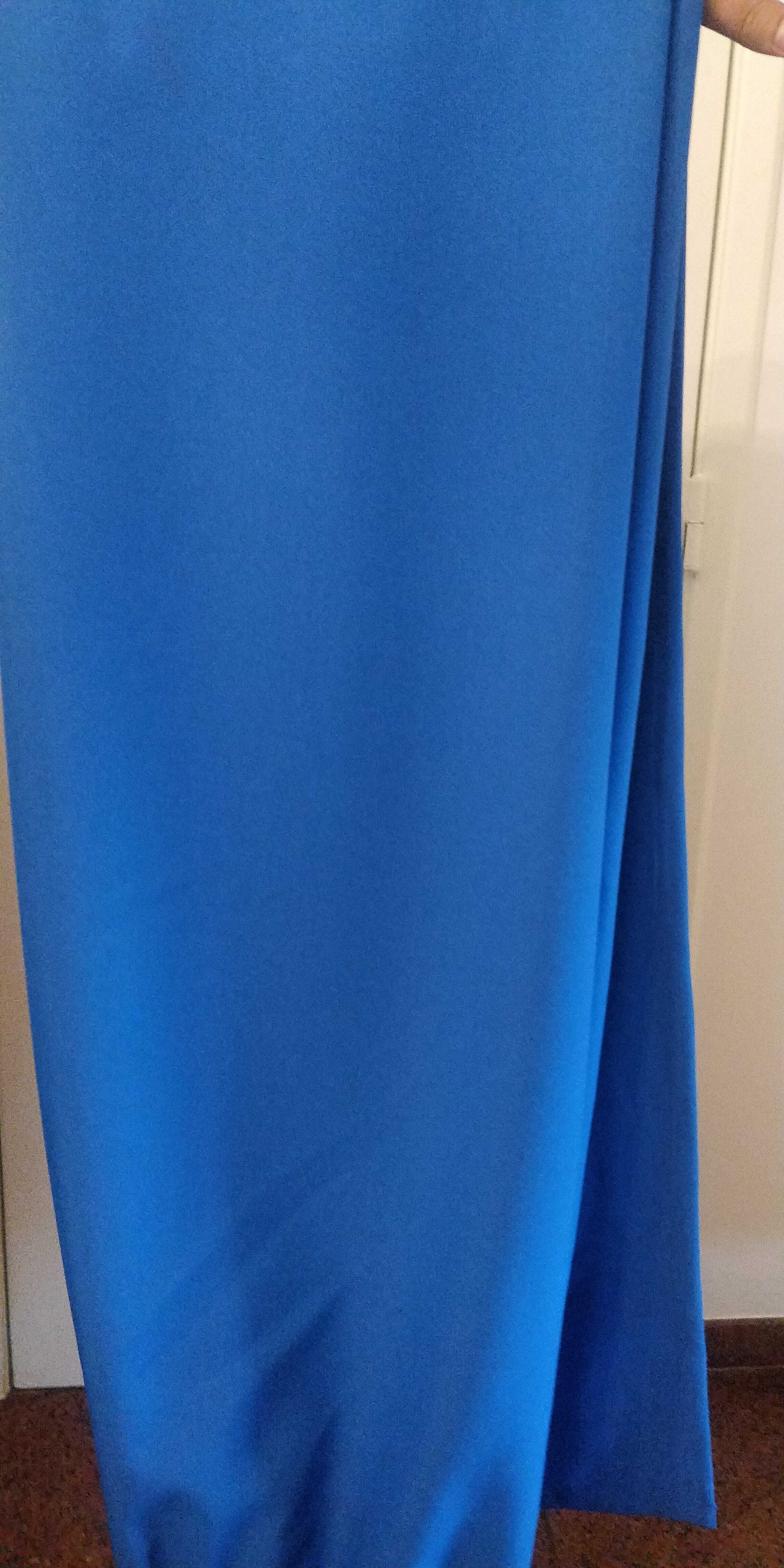 Cortinados / cortinas azuis 3 x 2.35m (L x A) - tecido azul