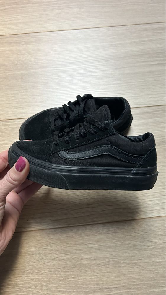 Czarne buty Vans dla dzieci dla chlopka i dzireczyny