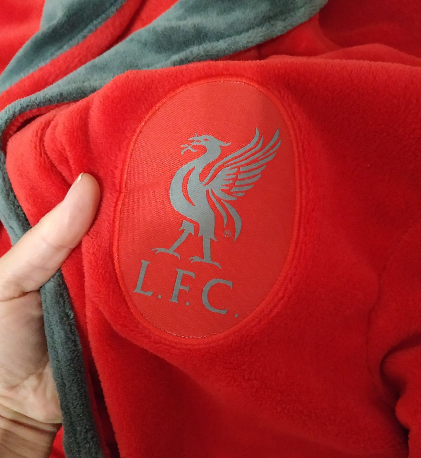 Велюровый халат футбольный клуб Ливерпуль, Liverpool