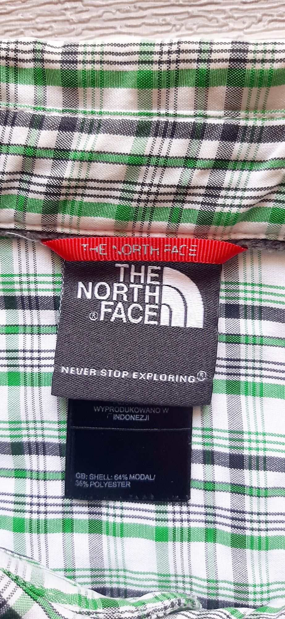 The North Face koszula męska w kratę krótki rękaw trekkingowa XL