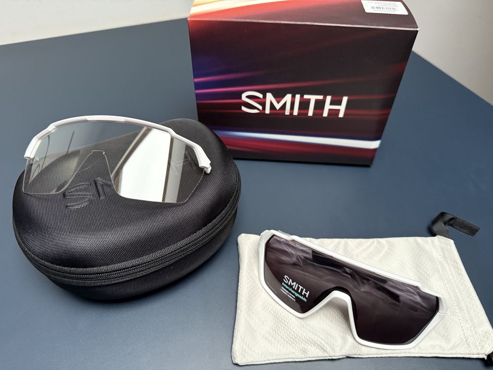 Okulary rowerowe Smith Shift Mag sportowe białe Najnowasza kolekcja