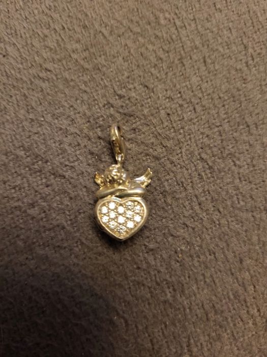 Srebrna Zawieszka Thomas Sabo Aniołek na serduszku