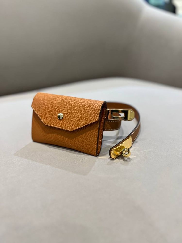 Пояс кошелек поясная сумка Hermes kelly pocket