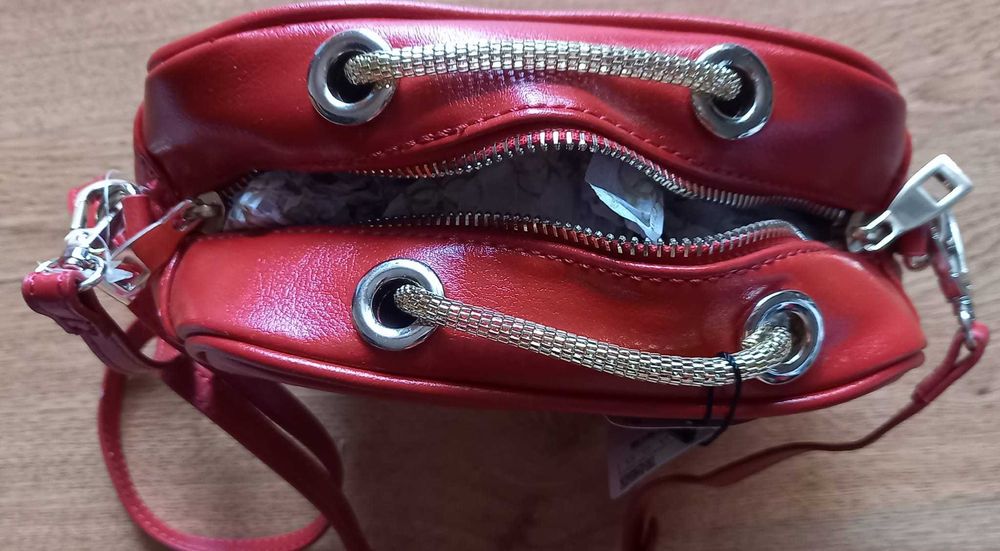 ZARA Torebka do ręki i na ramię czerwona