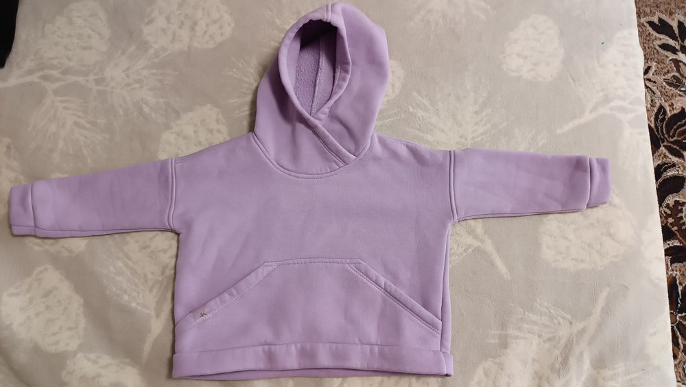 Костюм трьохнитка на флісі для дівчинки 86 92 шапка в подарунок