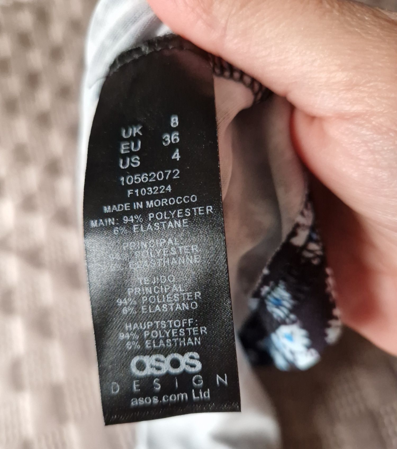 Sukienka w kwiatki Asos rozmiar petite S nowa