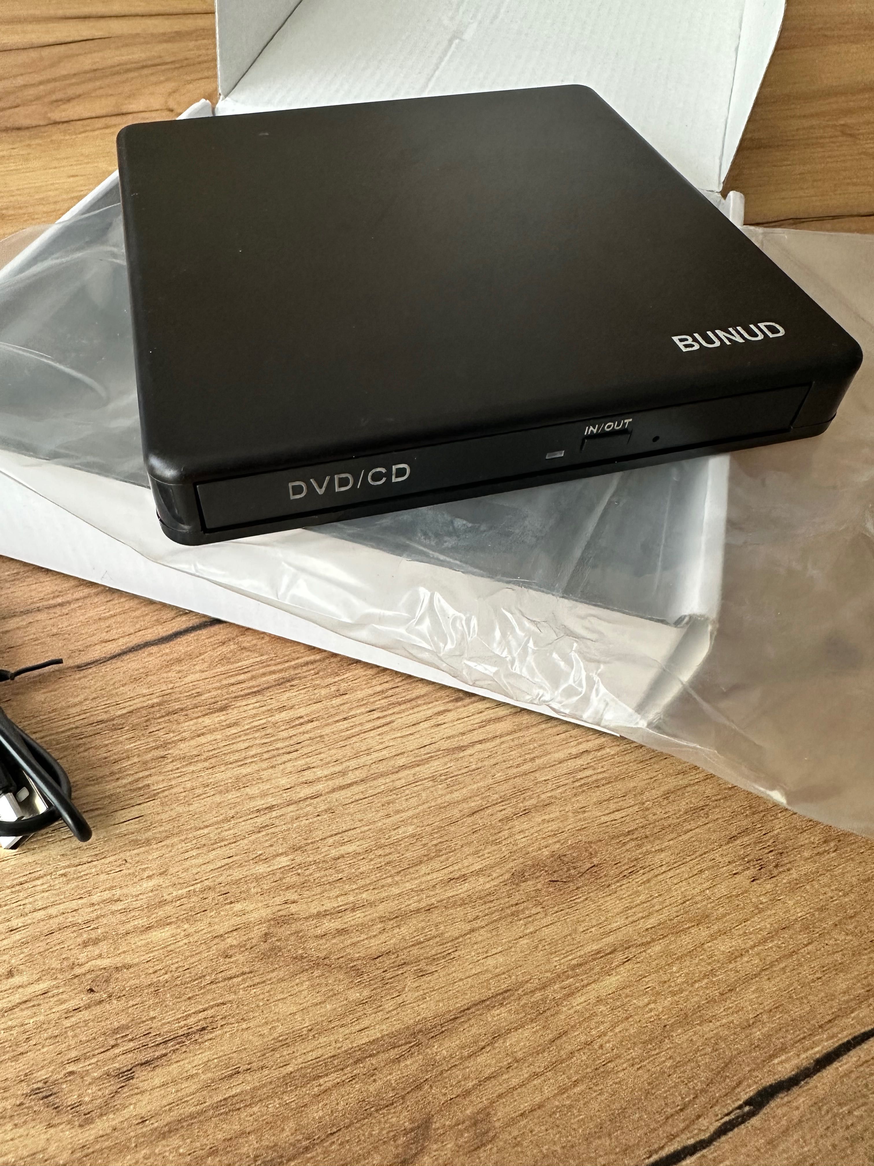 BUNUD Zewnętrzny odtwarzacz CD DVD USB 3.0 Type-C