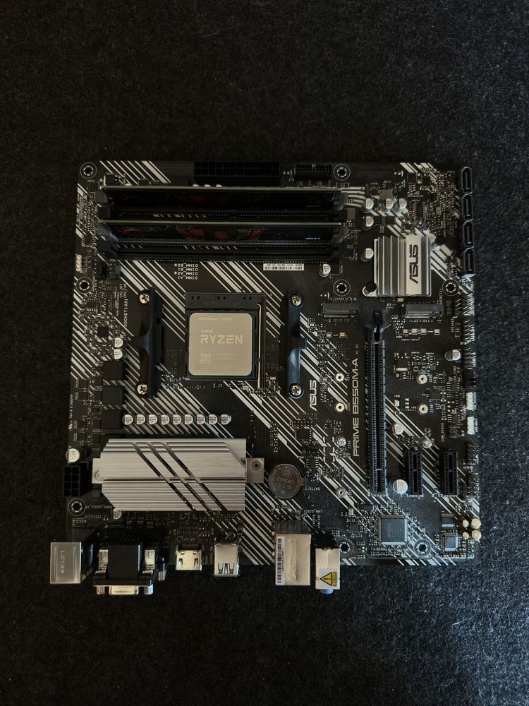 Płyta ASUS z procesorem AMD Ryzen 7 oraz RAM 32 GB DDR4 G.Skill