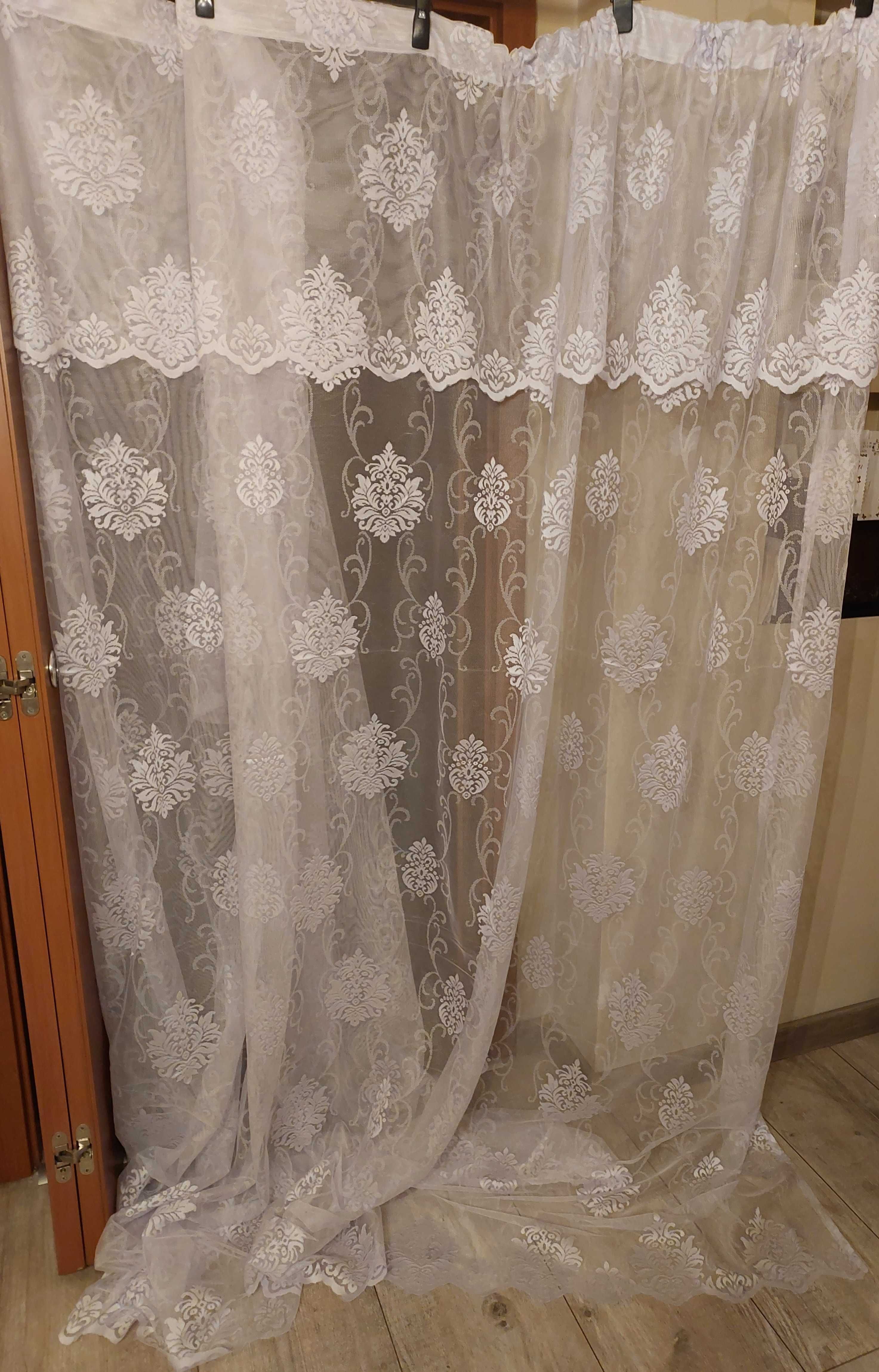 Komplet firanka +zasłony +2szt bieżnik