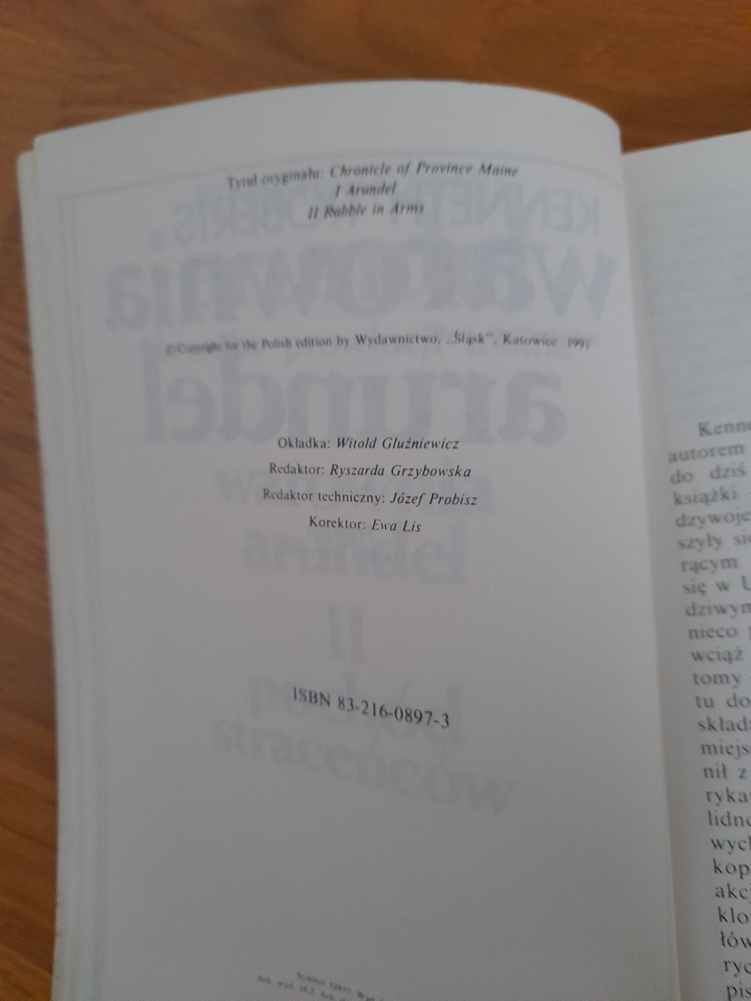 Książka, warownia arundel, pochód straceńców, Kenneth Roberts