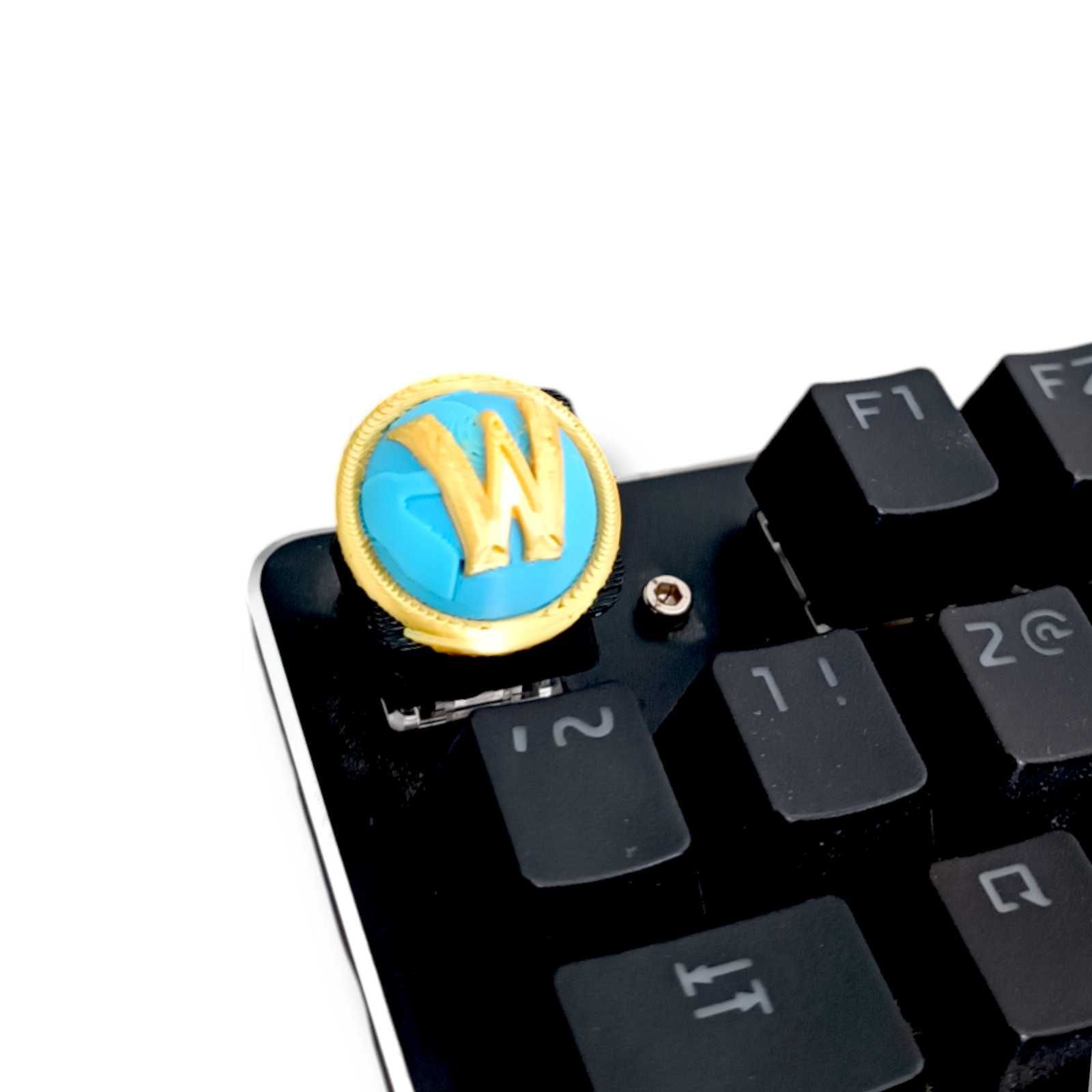 Keycap World of Warcraft logo, wow, klawiatura, klawisze