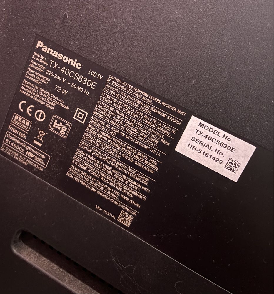 Telewizor Panasonic TX-40CS630E 40”