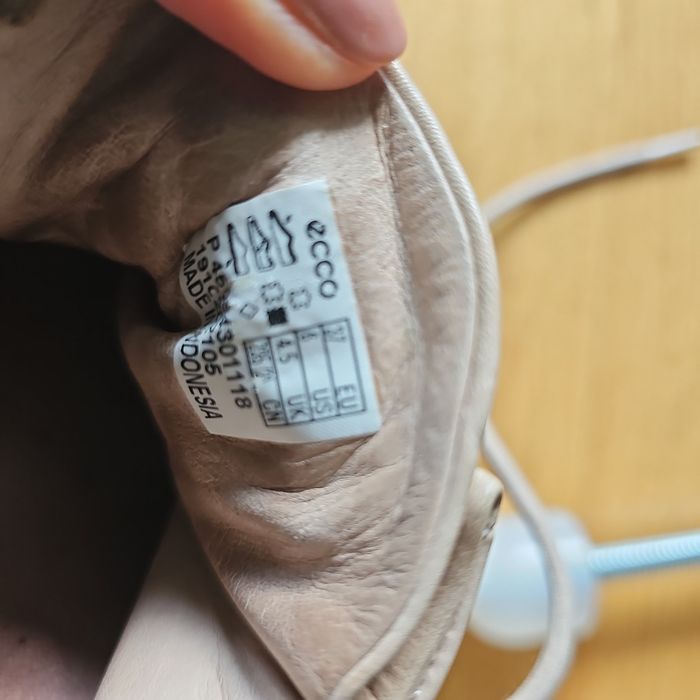 Ecco skórzane sneakersy