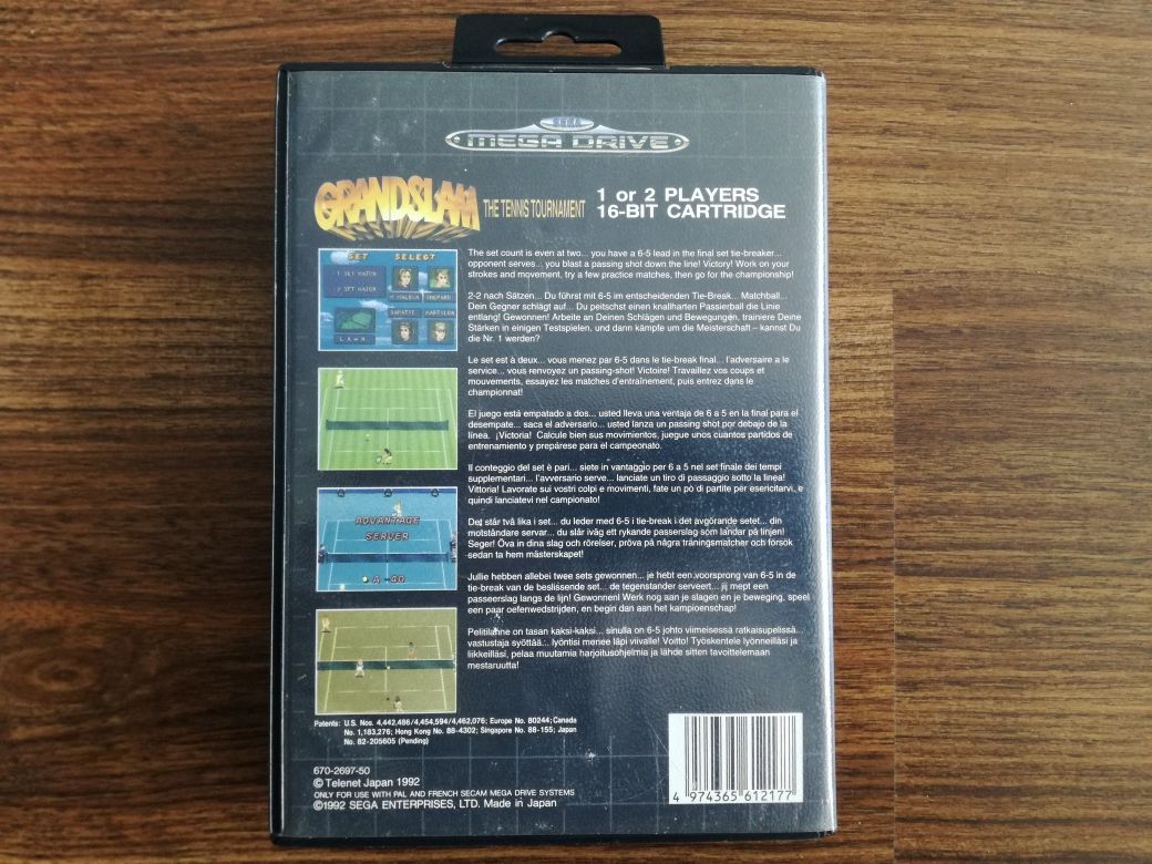 Jogo original GRANDSLAM Sega Mega Drive