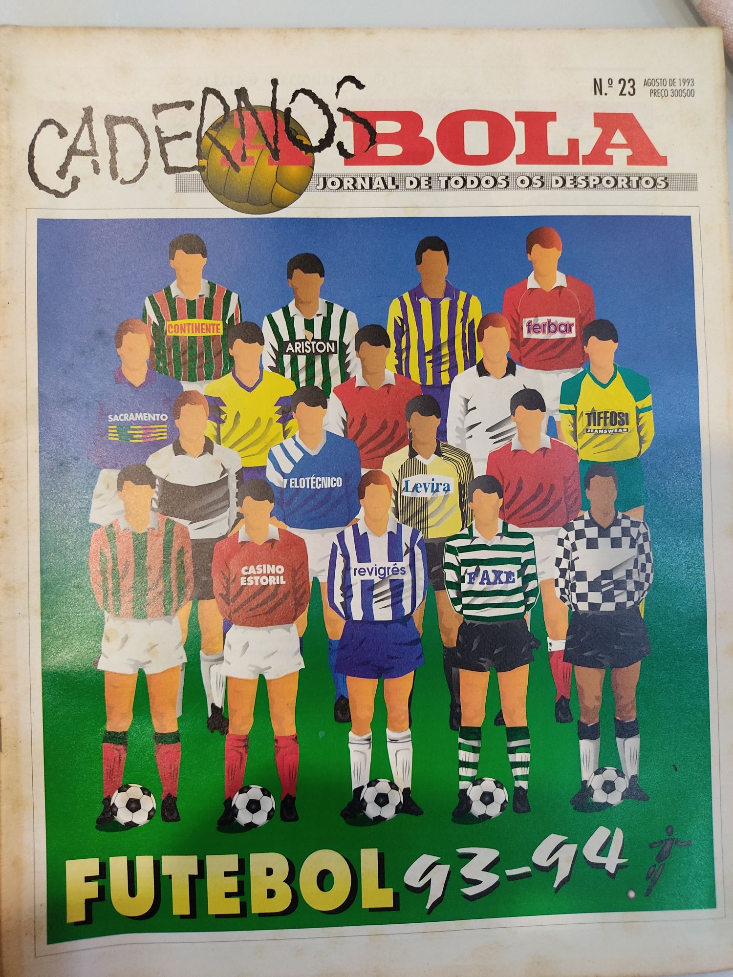 2 Revistas cadernos de a bola 1993/94, 1996/97
